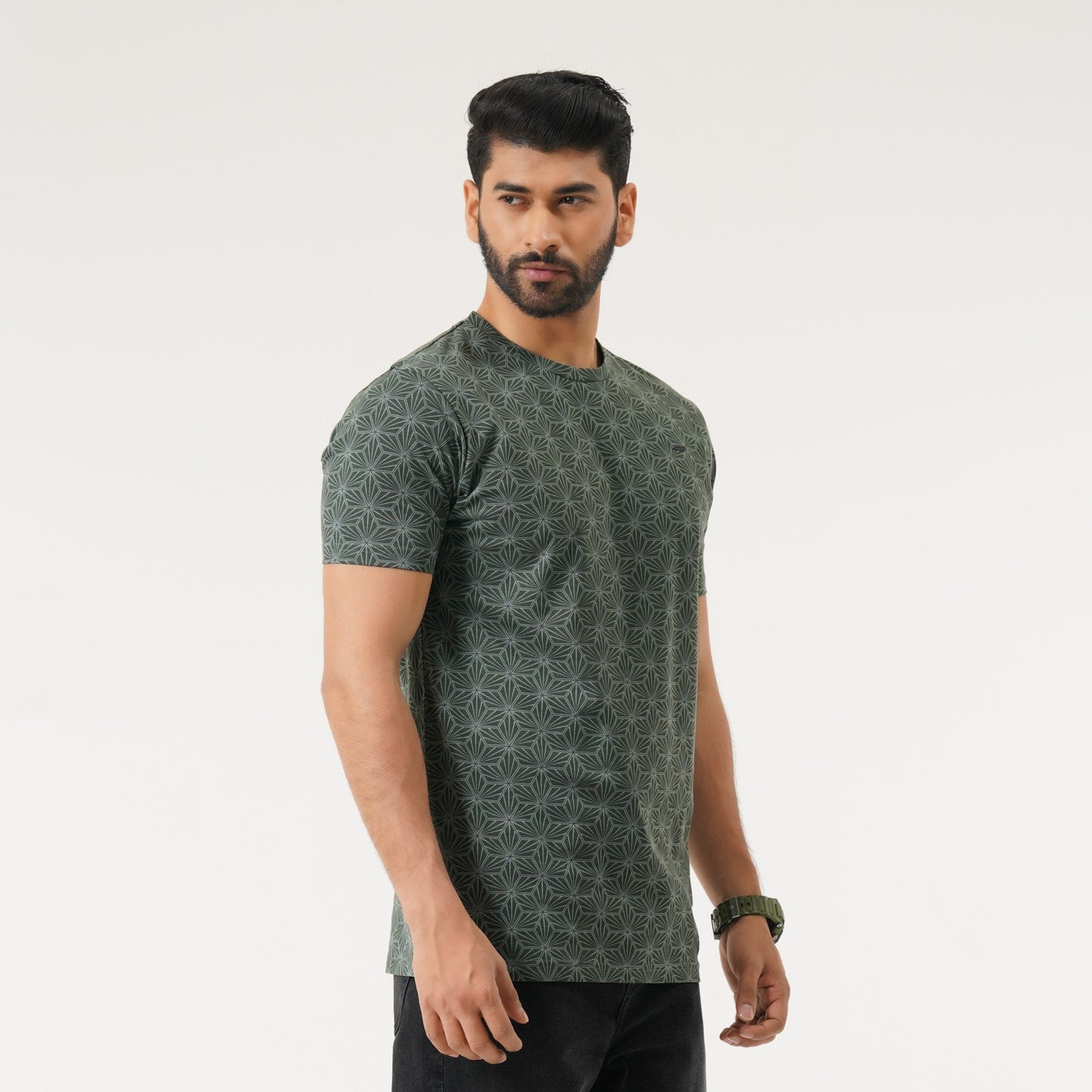 Mens Charcoal Green T-Shirt