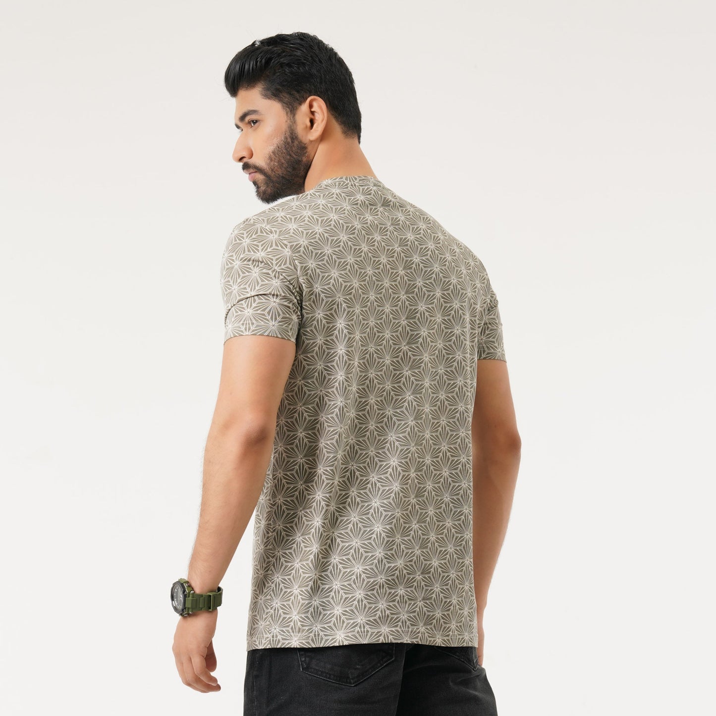 Mens Beige T-Shirt