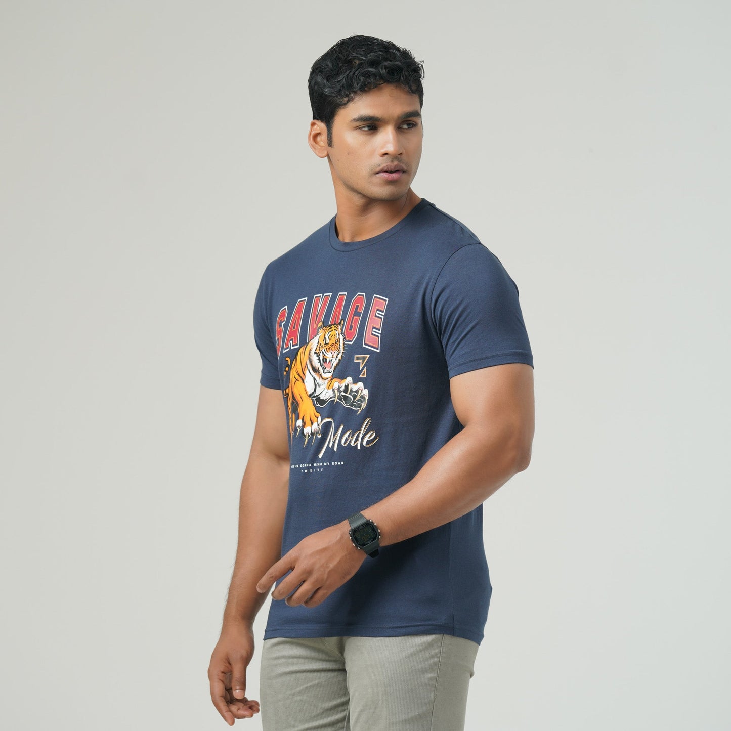 Mens Navy Blue T-Shirt
