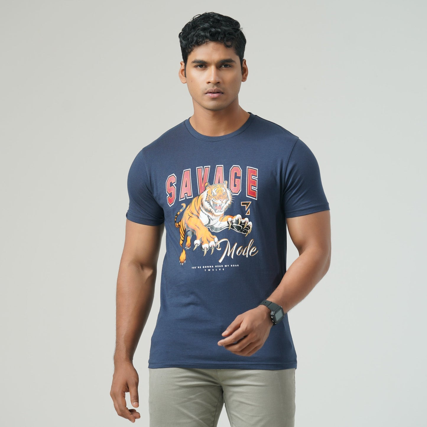 Mens Navy Blue T-Shirt