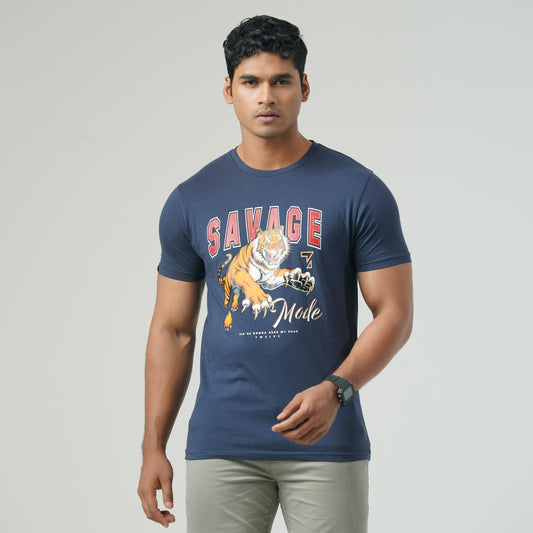 Mens Navy Blue T-Shirt
