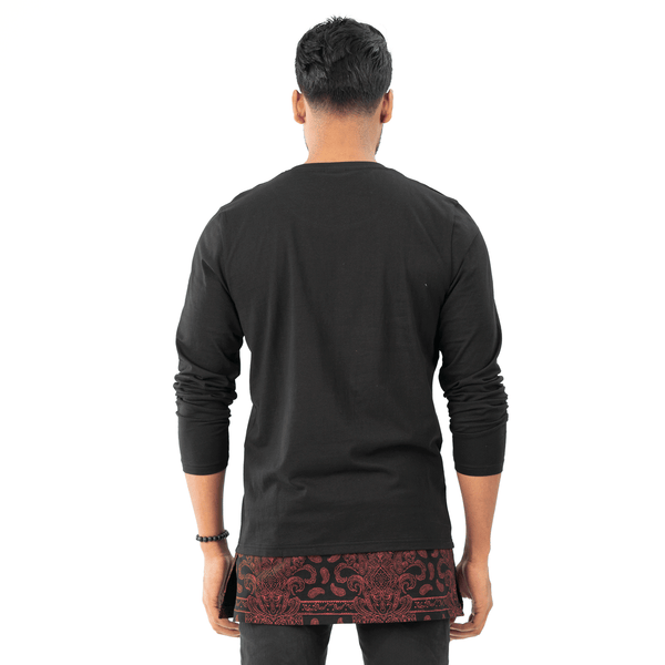 Mens Ls T-Shirt- Black