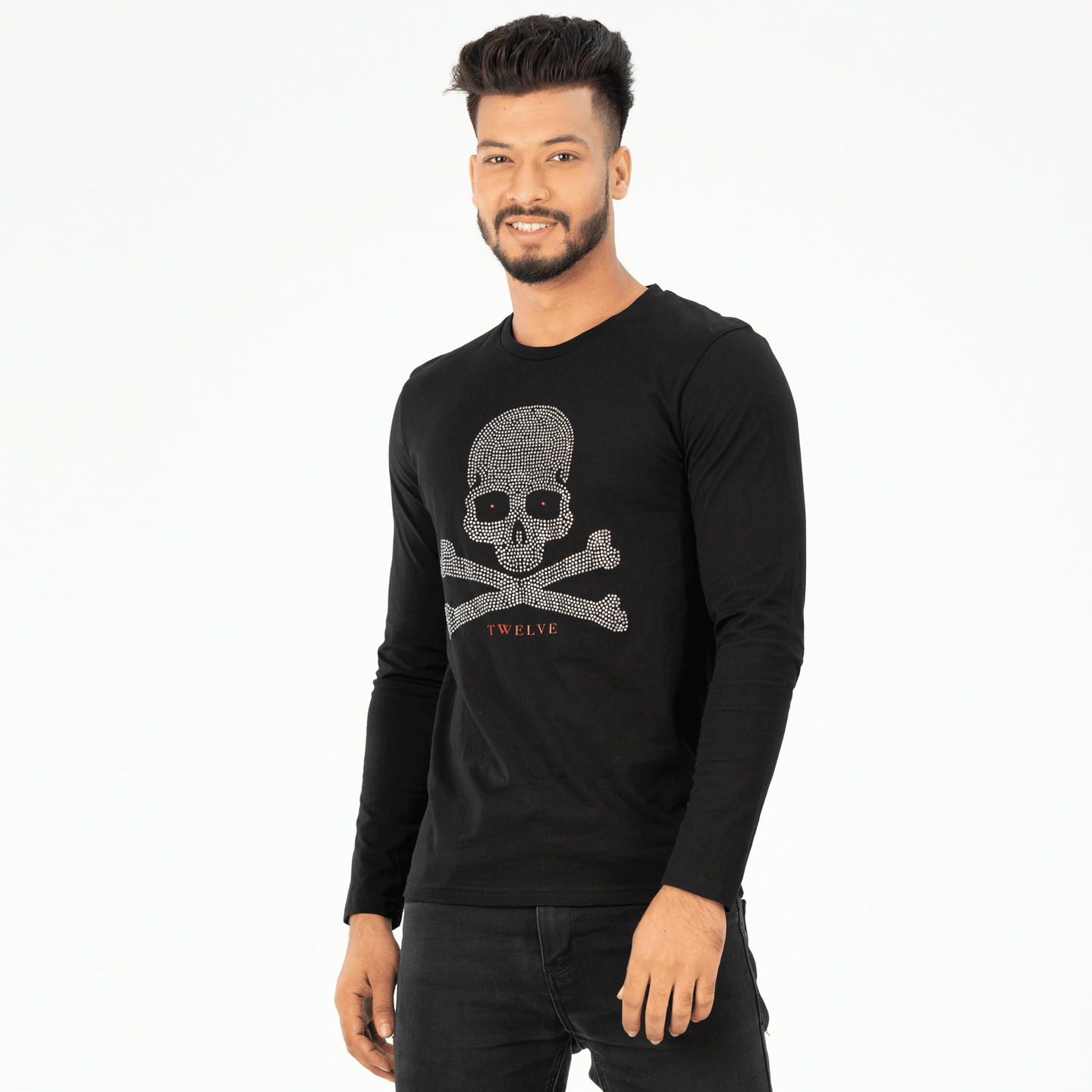 Mens Ls T-Shirt- Black