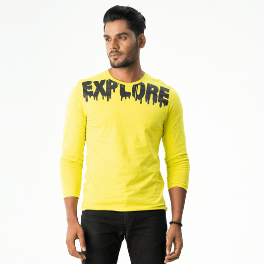 Mens Ls T-Shirt- Green