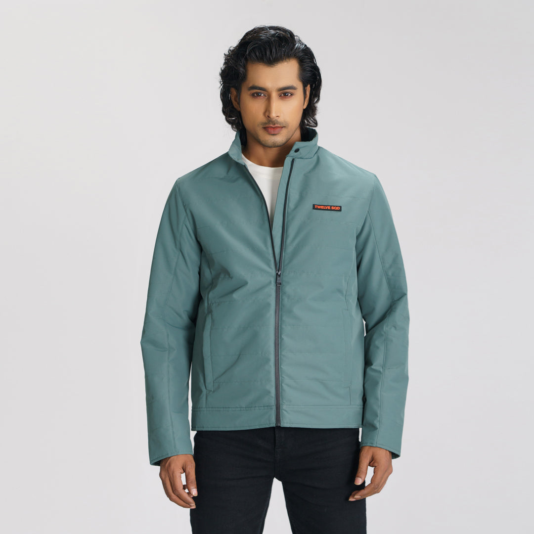 Mens Quilting Balsam Green Jacket