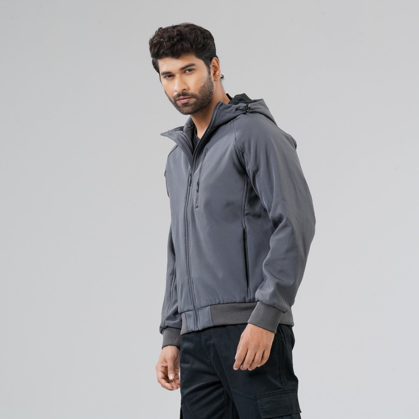 Mens Dark Grey Hoodie