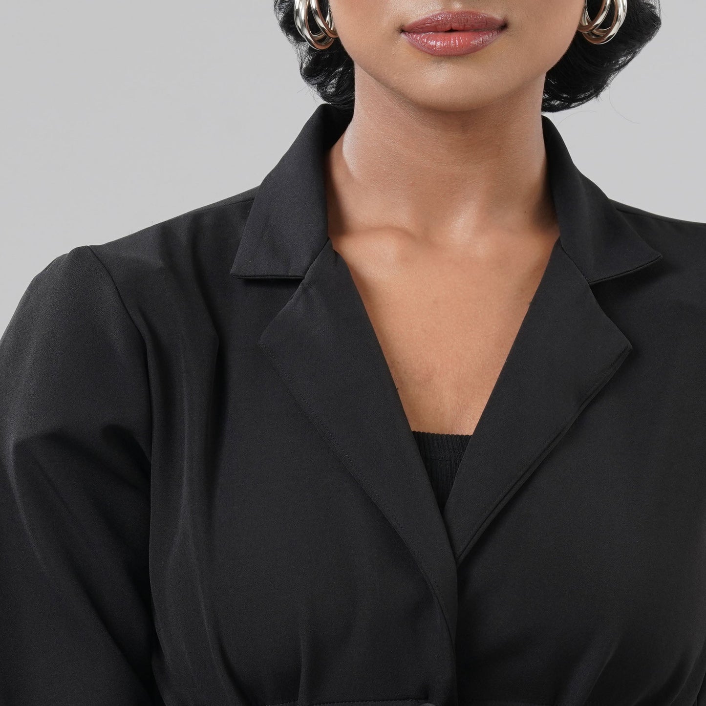 Womens Black Blazer Set