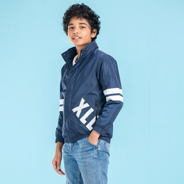 BOYS BOMBER JACKET- NAVY