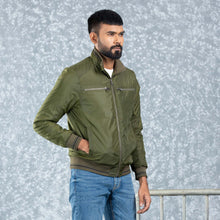 Load image into Gallery viewer, MENS BOMBER- OLIVE
