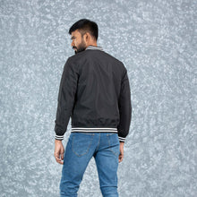 Load image into Gallery viewer, MENS BOMBER JACKET- BLACK
