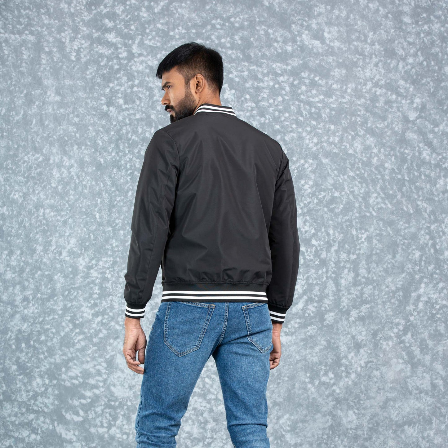 Mens Bomber Jacket- Black