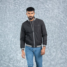 Load image into Gallery viewer, MENS BOMBER JACKET- BLACK
