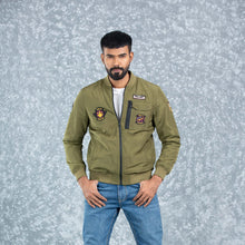 Load image into Gallery viewer, MENS BOMBER- OLIVE
