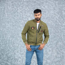 Load image into Gallery viewer, MENS BOMBER- OLIVE
