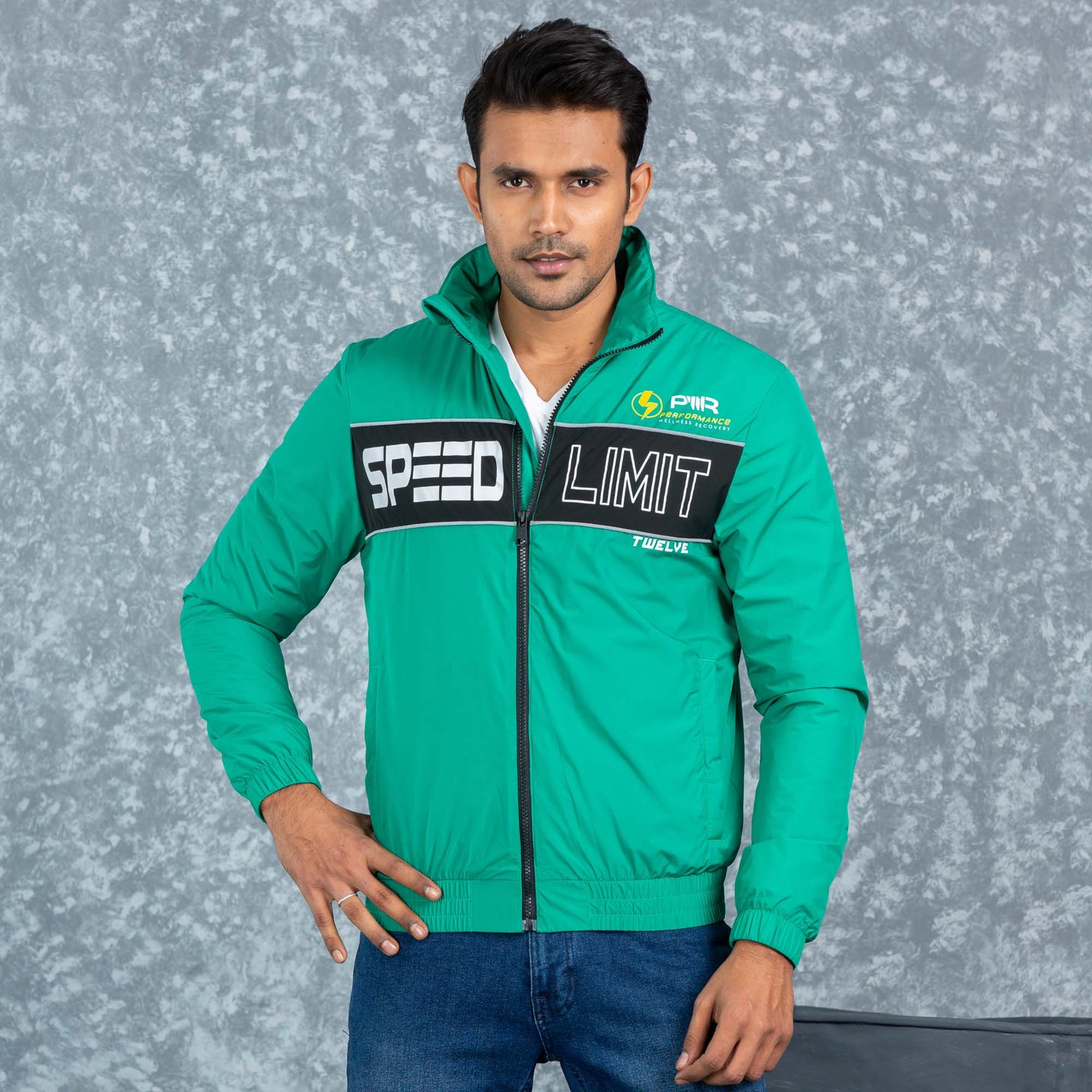 MENS BOMBER JACKET- GREEN