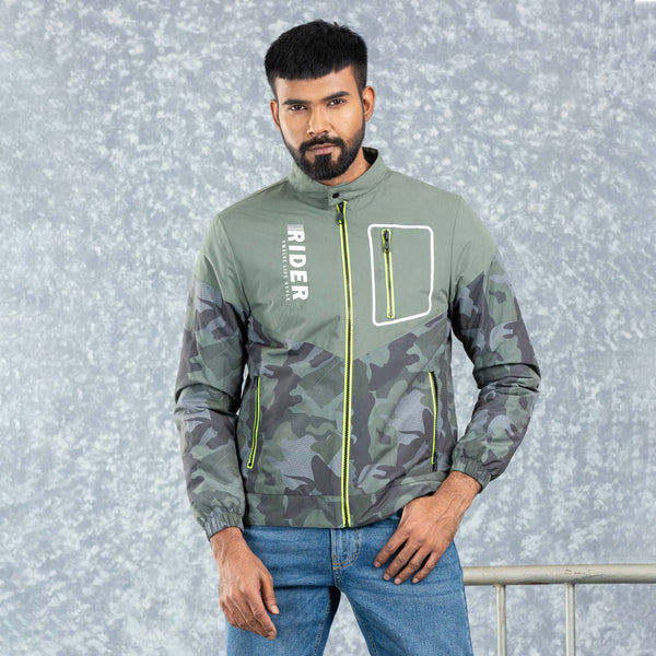 MENS BOMBER JACKET- AOP