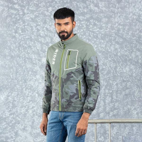 MENS BOMBER JACKET- AOP