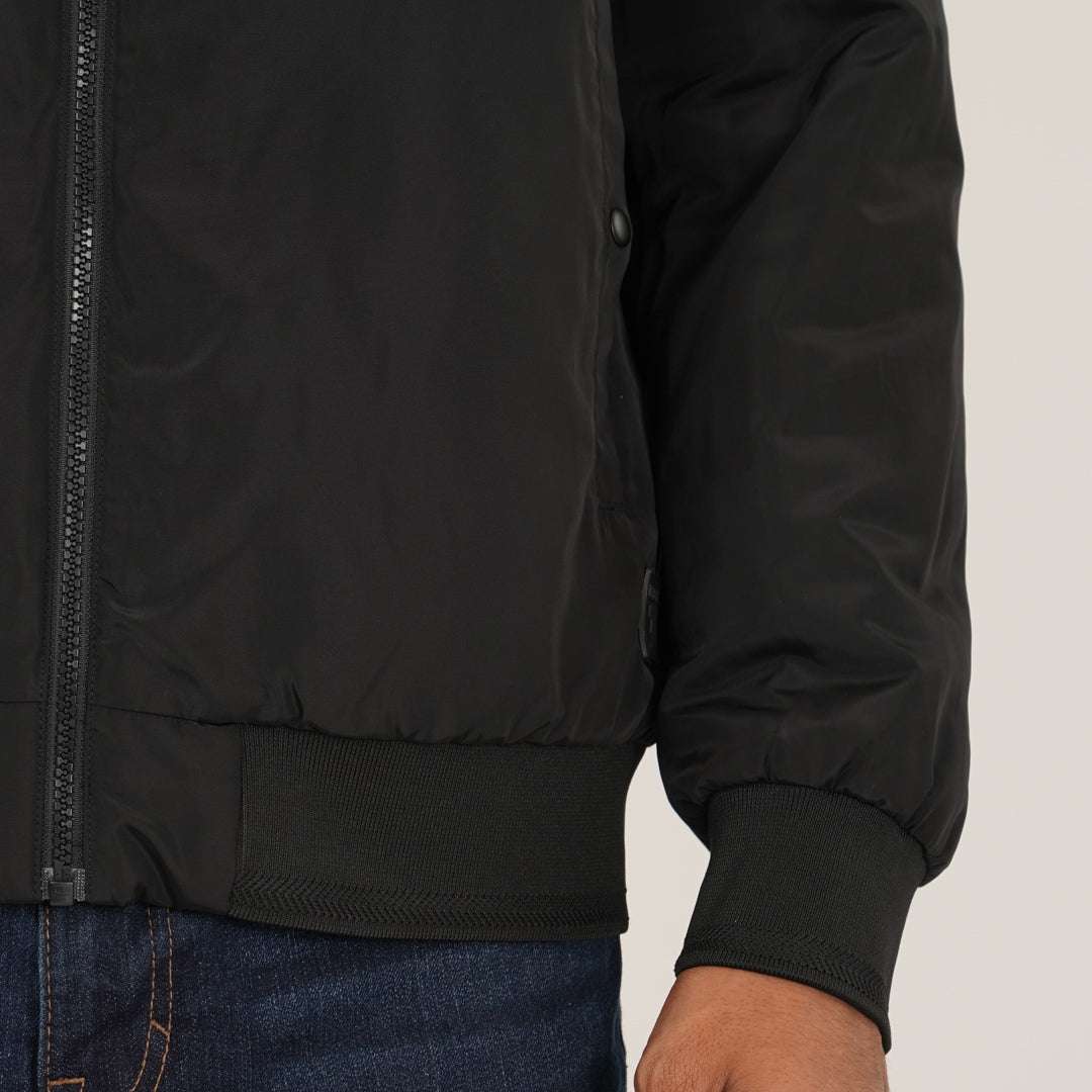 Mens Black Bomber Jacket