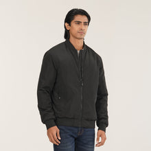 Load image into Gallery viewer, Men’s Black Bomber Jacket
