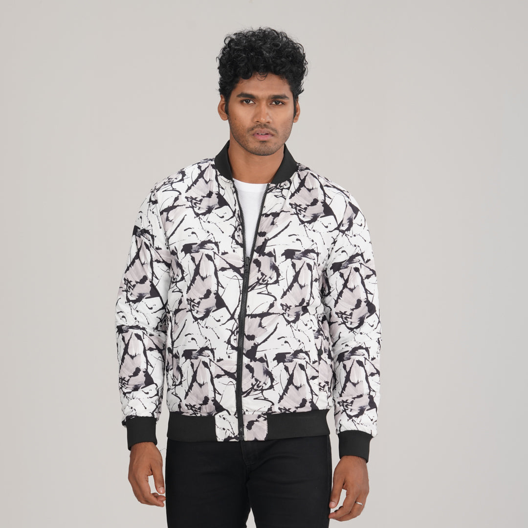 Mens Reversible Black Bomber