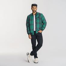 Load image into Gallery viewer, Men’s Green Check Bomber
