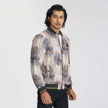 Load image into Gallery viewer, Men’s Brown Printed Bomber
