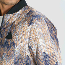 Load image into Gallery viewer, Men’s Brown Printed Bomber
