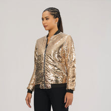 Load image into Gallery viewer, Womens Sequin Bomber
