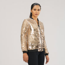 Load image into Gallery viewer, Womens Sequin Bomber
