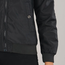 Load image into Gallery viewer, Women&#39;s Black Solid Bomber
