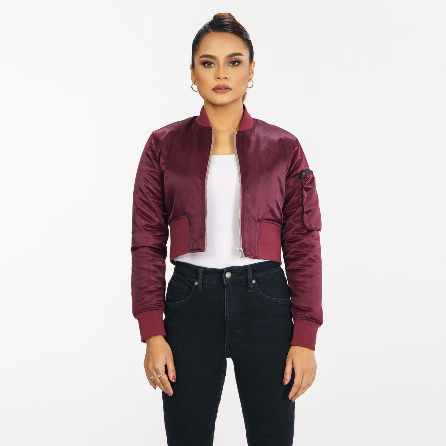 Women's Cropped Port Royale Bomber Jacket