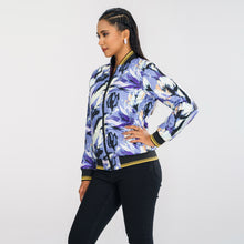 Load image into Gallery viewer, Women&#39;s Purple Reversible Bomber Jacket
