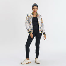 Load image into Gallery viewer, Women&#39;s Olive Reversible Bomber Jacket
