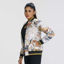 Load image into Gallery viewer, Women&#39;s Olive Reversible Bomber Jacket
