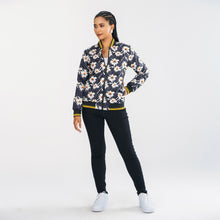 Load image into Gallery viewer, Women&#39;s Black Reversible Bomber Jacket
