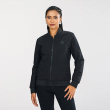 Load image into Gallery viewer, Women&#39;s Black Reversible Bomber Jacket
