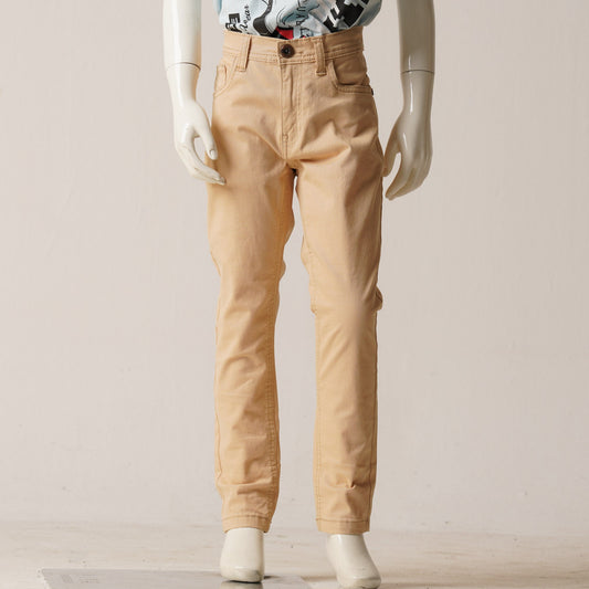 Boys Beige Twill Pant