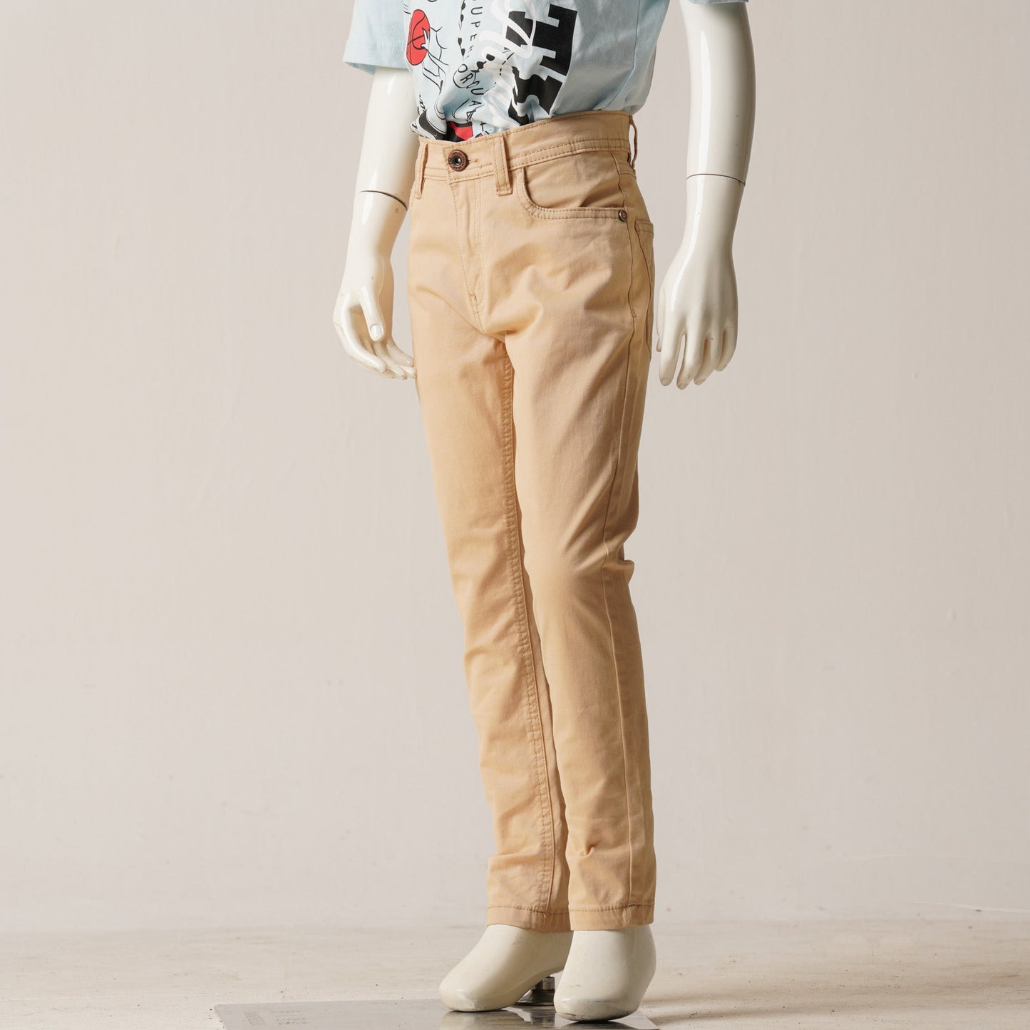 Boys Beige Twill Pant
