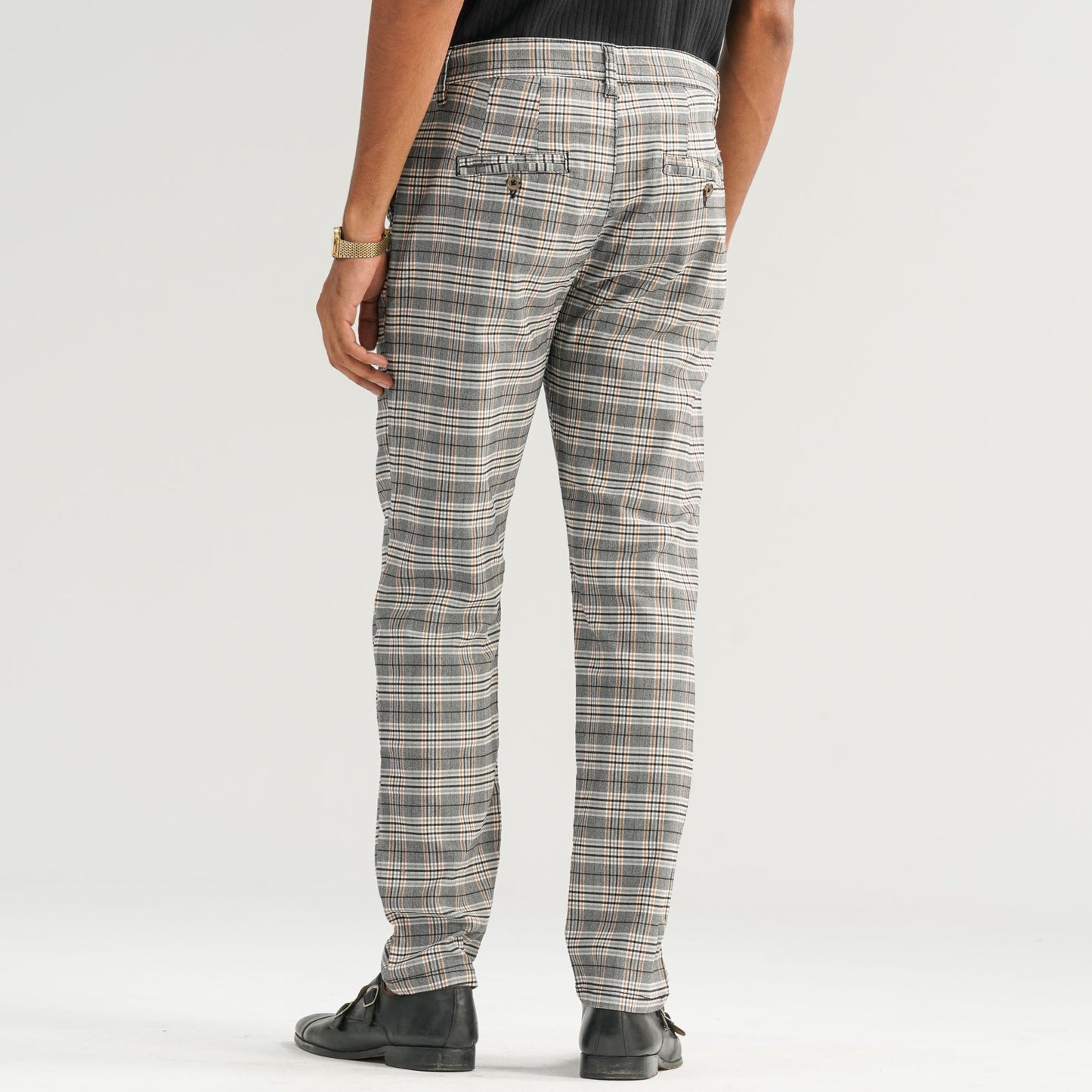 Mens Twill Check Pant
