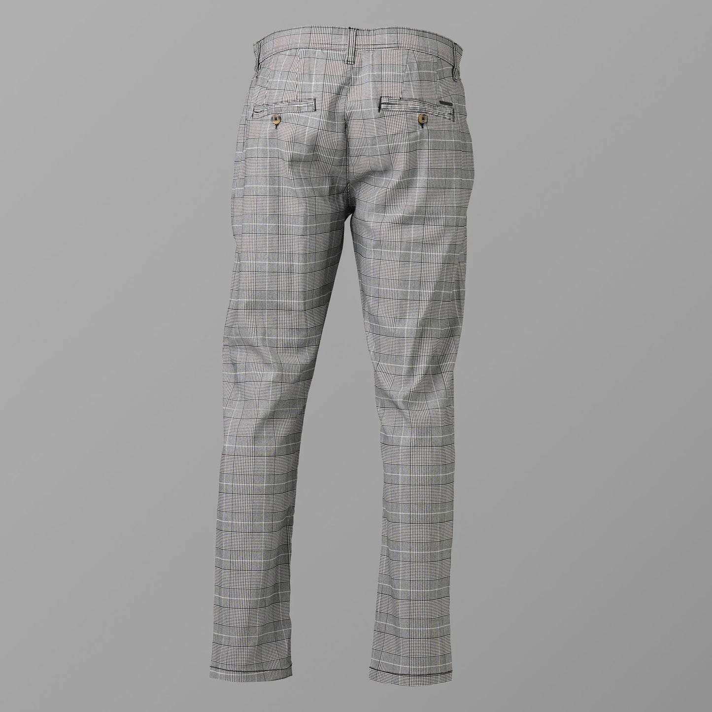 Mens Twill Check Pant