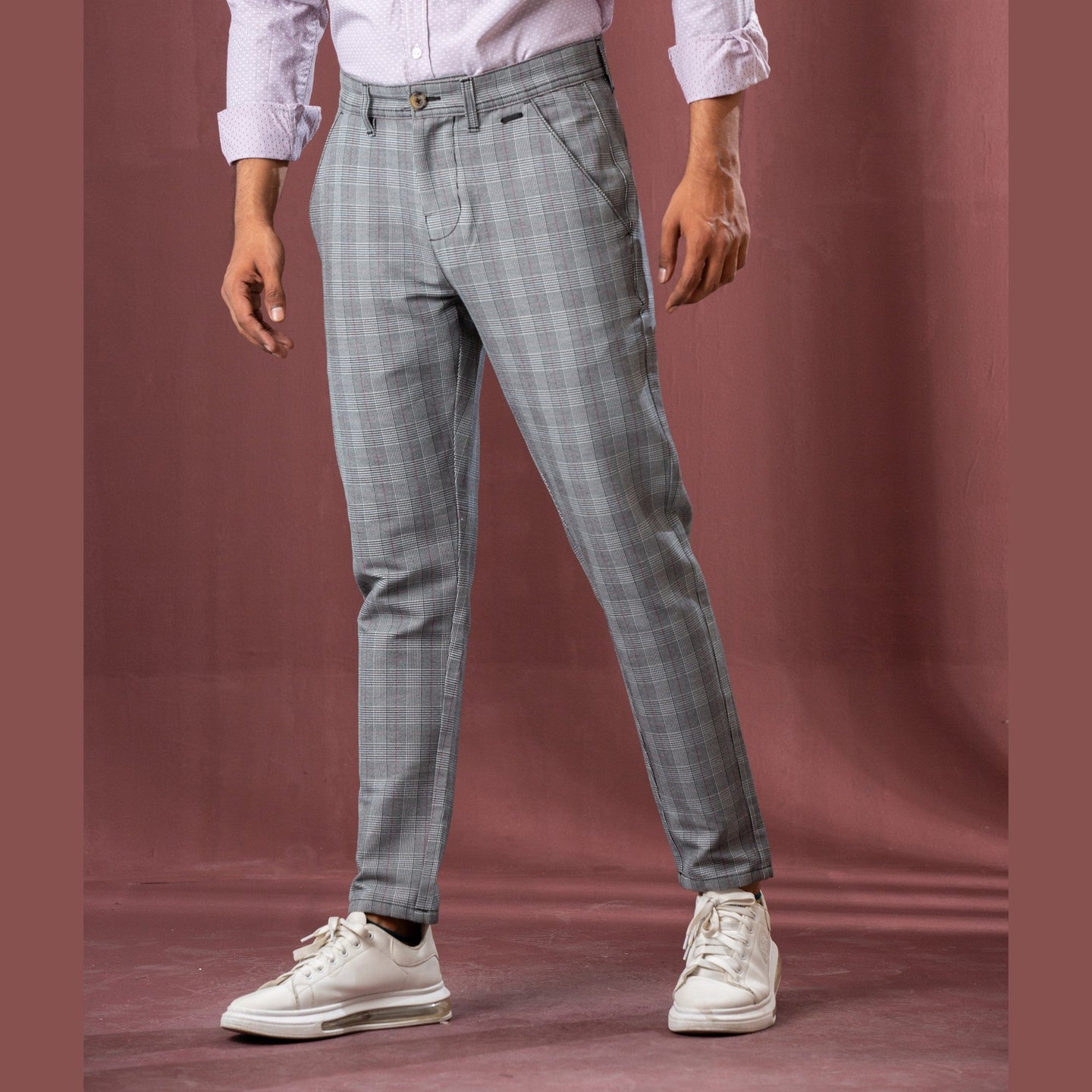 Men’s Check Twill Pants