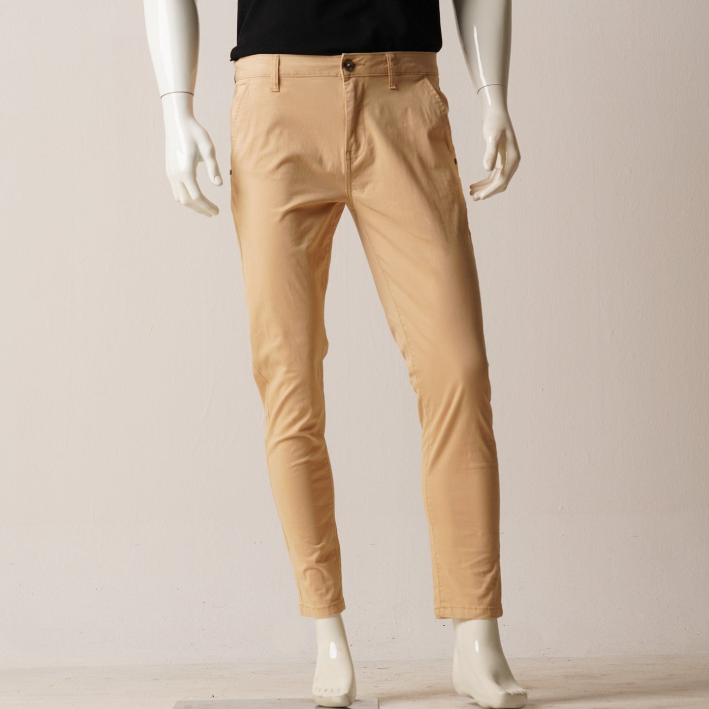 MENS TWILL PANT-BEIGE