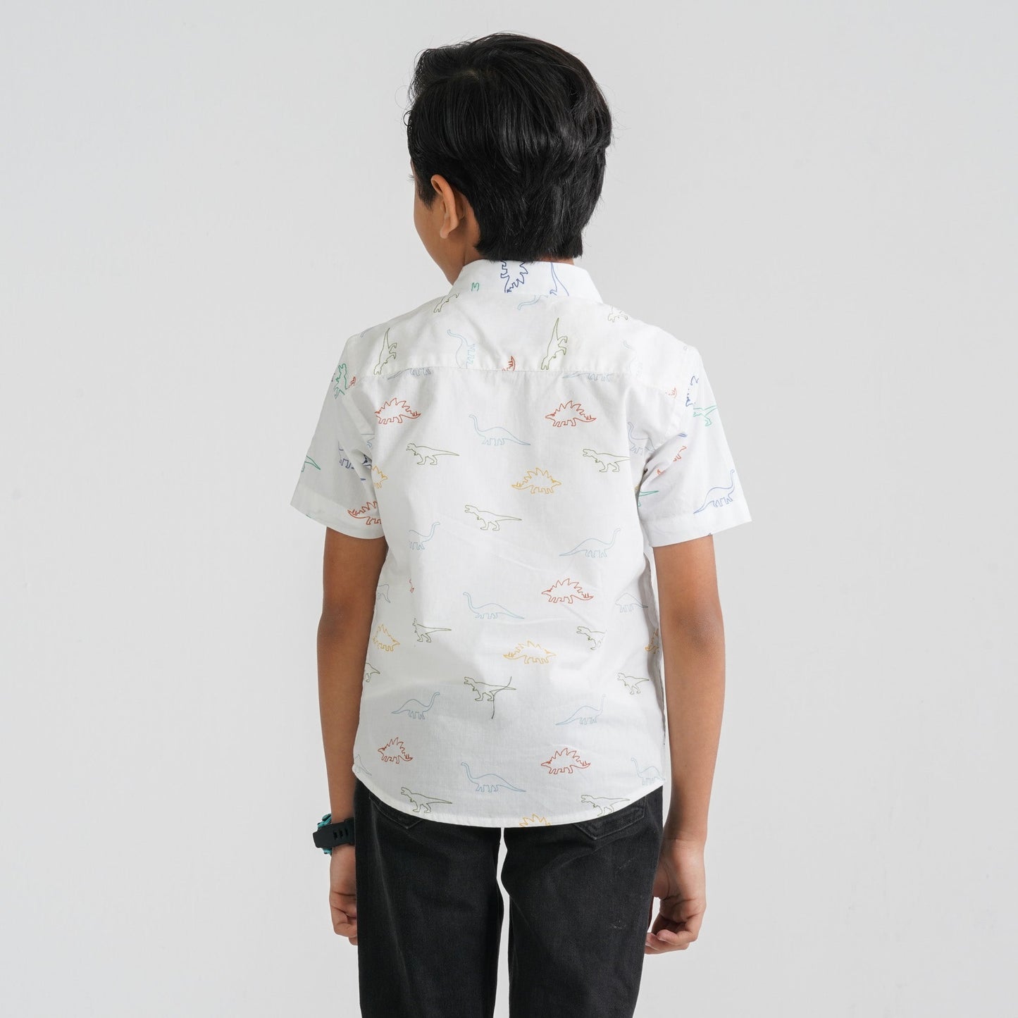 Baby Boy’s White Cotton Casual Shirt