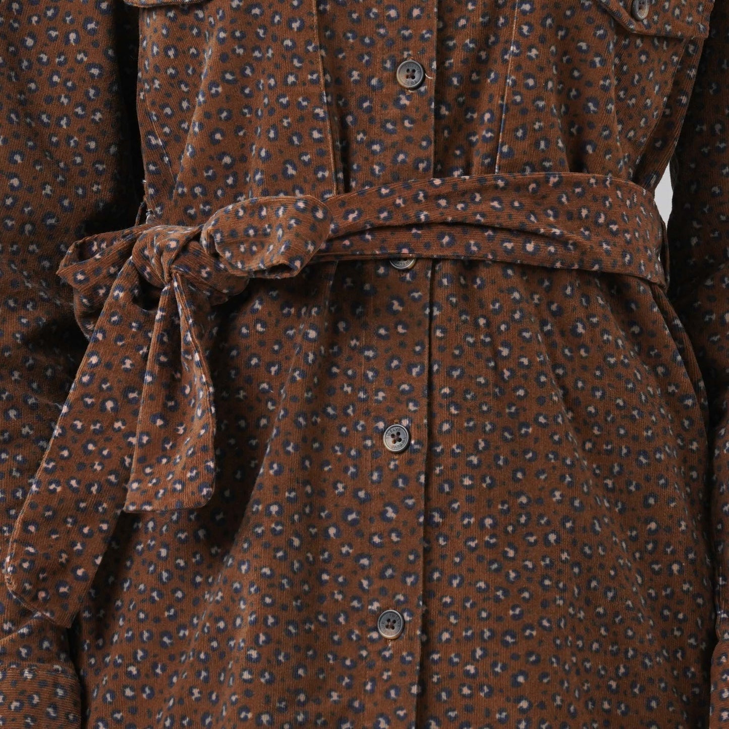 Womens Brown Cord Dress
