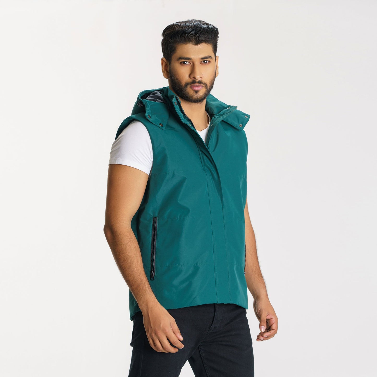Mens Green Padded Jacket