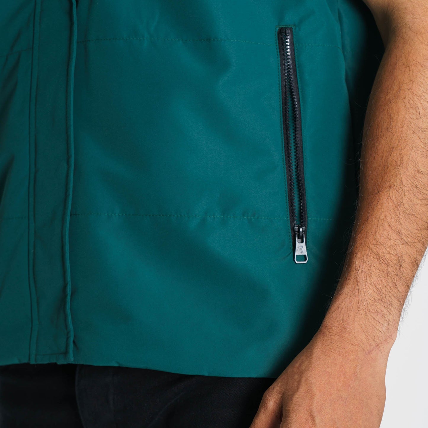 Mens Green Padded Jacket