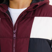 Load image into Gallery viewer, Boy&#39;s Maroon &amp; Black Quilted Jacket
