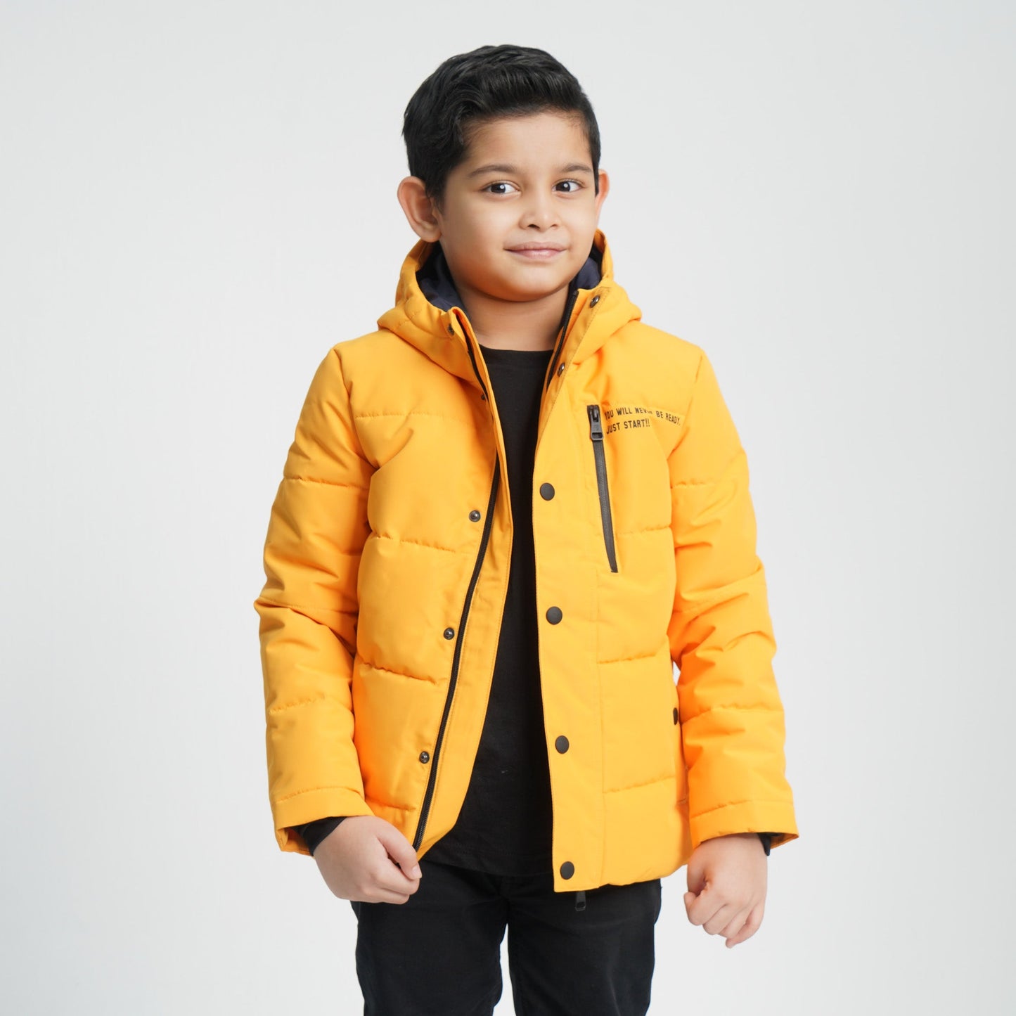 Boy's Yellow Quilted Jacket