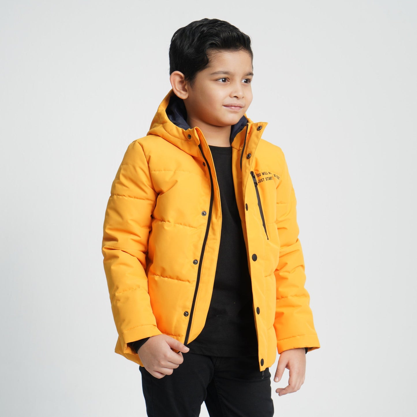 Boy's Yellow Quilted Jacket