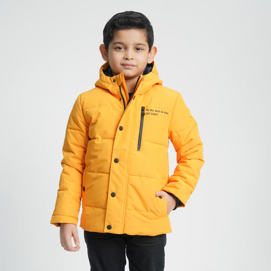 Boy's Yellow Quilted Jacket